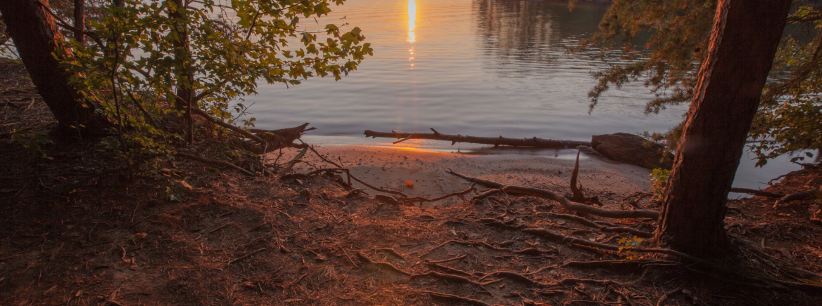 Photo from the banks of Lake Norman at sunset.