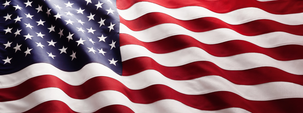 American Flag wave close up The American flag