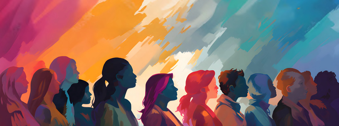 Multicolor silhouettes